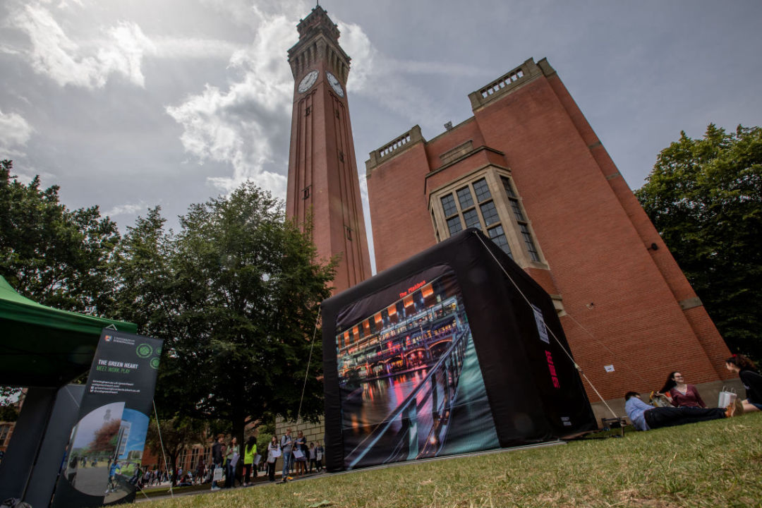 Cube system at The University of Birmingham's Open Day